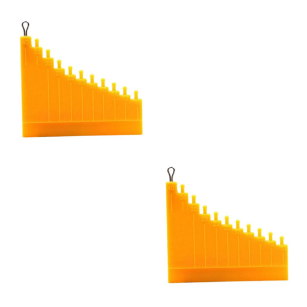 1/2 Hair Gauge Tool för karphårriggar Karpfisketillbehör 2Set