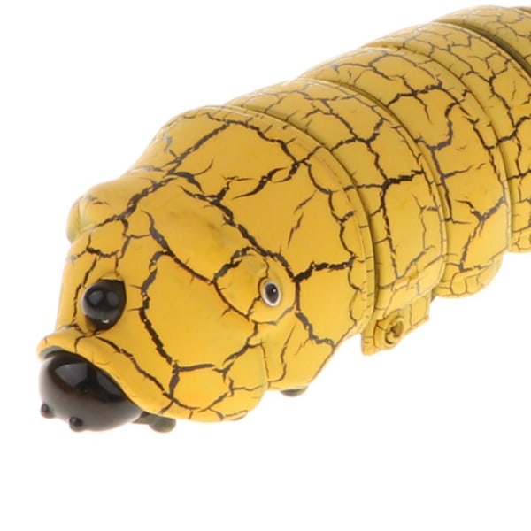 1/2 4'' Realistisk fjärrkontroll Caterpillar RC Bug Toy Party Yellow 1Set