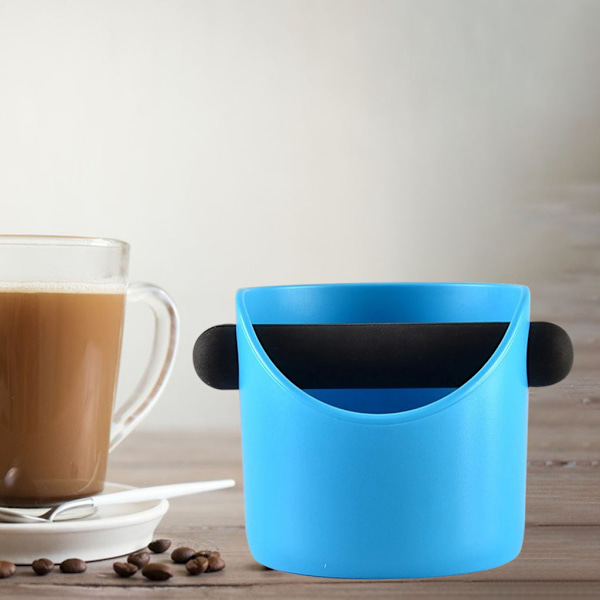1/2 Coffee Knock Box Bin För Espresso Grinds Tamper Waste Tamp Blue straight mouth 1Set