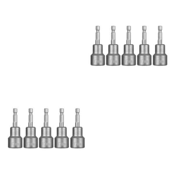 1/2/3/5 5 delar mutterdragare skaft pneumatisk skruvmejsel 17x65mm 2PCS