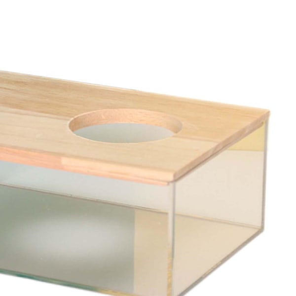 Transparent Hamster Sand Bath Box Pet Badrum Akryl Toalett Rectangular