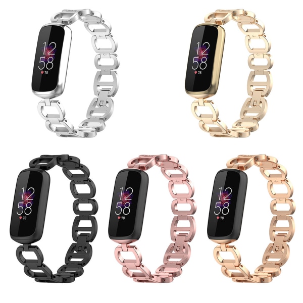 1/2/3 fashionabla rostfritt stål alla tillfällen Metal Watch Band rose pink 1Set