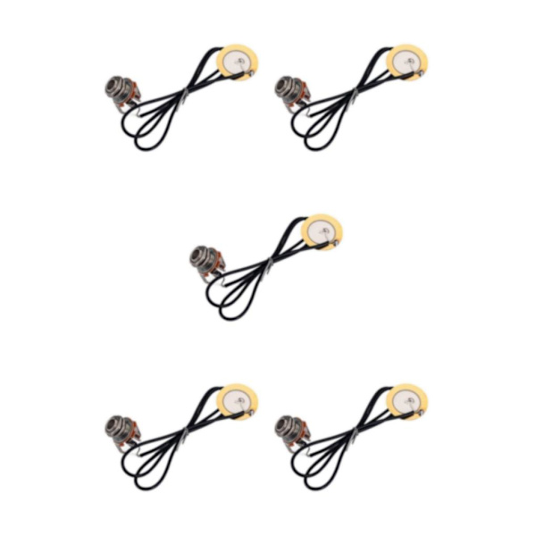 1/5 1 Piece Gitarr Pickup Piezo Transducer för Mandolin Banjo 5Set