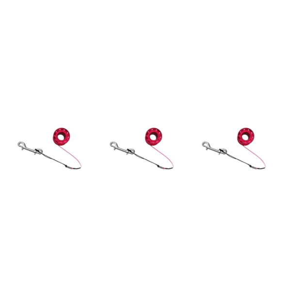 1/2/3/5 Diving Finger Reel Guide Spool 15m Line Dual Ended För Red 15M Wire 3PCS