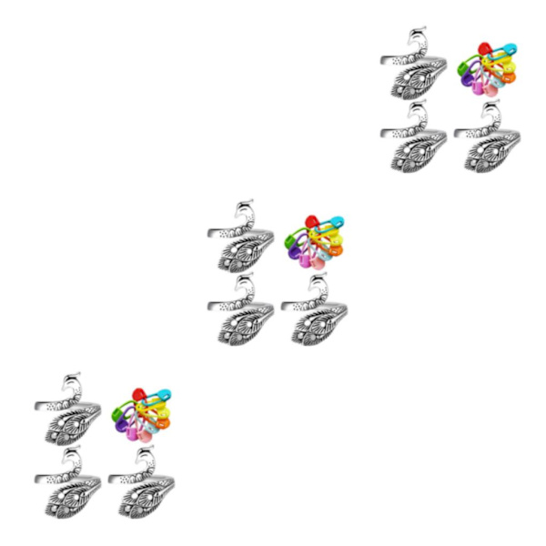 1/2/3/5 Virkad Ring Kit Peacock Justerbar stickslinga m/ 3Set
