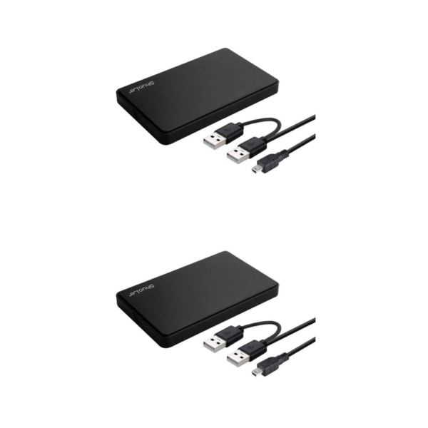 1/2/3/5 Portabelt hölje USB 2.0 för för bärbar dator Black 12x7.6x1.3cm 2Set