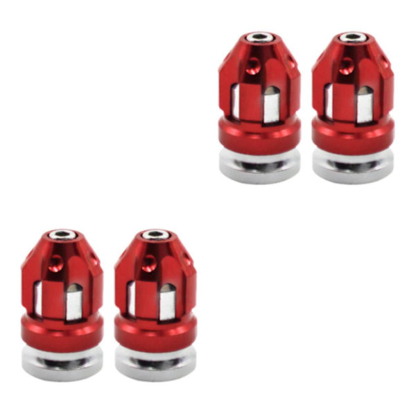 1/2/3/5 2st Däckventil Stamskydd Skydd Passar för motorcyklar Red 26x15mm 2Set