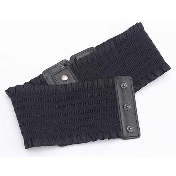 1/2/3/5 Dam Charm Midjeband Bred underbyst Cosplay Strechy rosett Black Type A 1Set