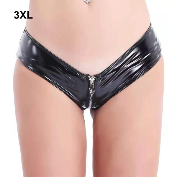 1/2/3/5 Underkläder Butt Briefs Front Open Sexig Nattklubb Tvättbar Black/3XL 1 Pc