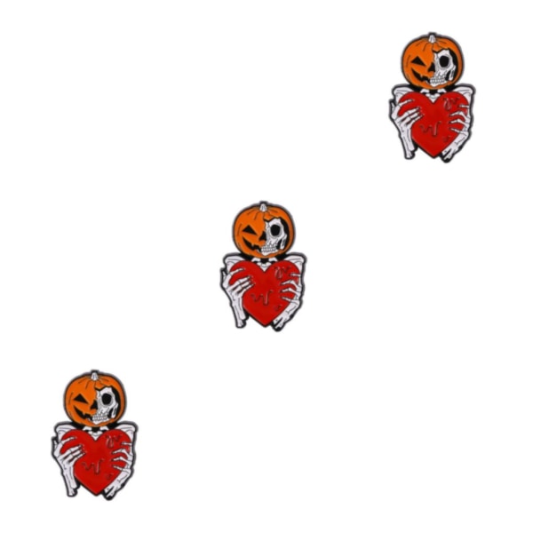 1/2/3/5 Halloween-serien Emalj Pin Utsökt och fashionabelt Pumpkin Skeleton 3PCS