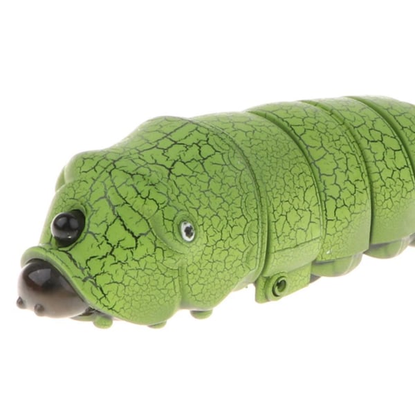 1/2 4'' Realistisk fjärrkontroll Caterpillar RC Bug Toy Party remote control Green 1Set