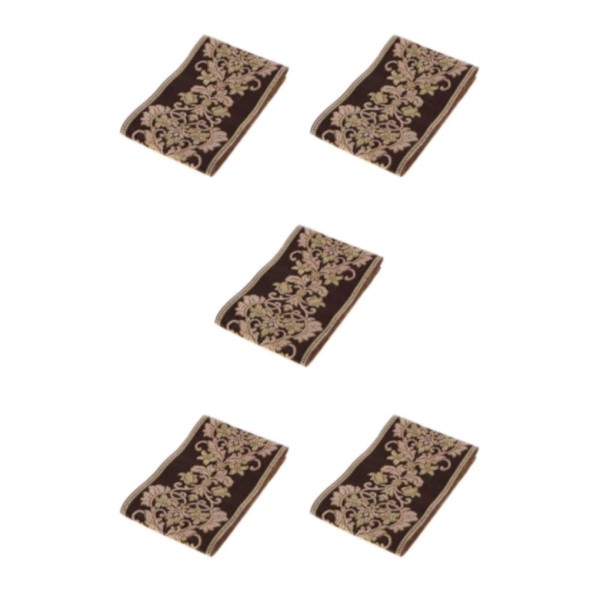 1/2/3/5 Etnisk spets Jacquard Ribbon Broderade Trim Kläder 8CM 5Set