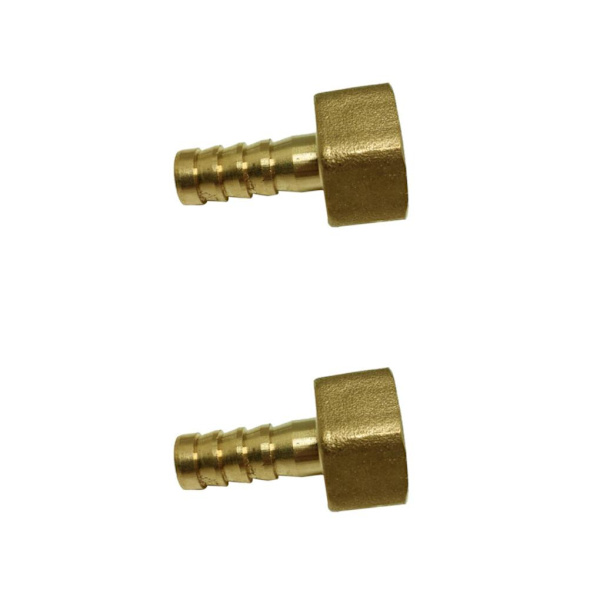 1/2/3/5 pneumatisk slangkoppling hona mässing/VVS-kopplingar 10mm 2Set
