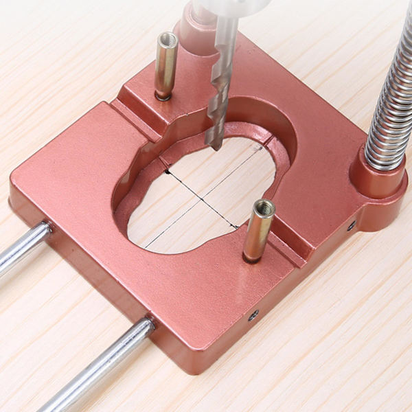 Justerbar Woodworking Punch Locator För Borrguide för Red