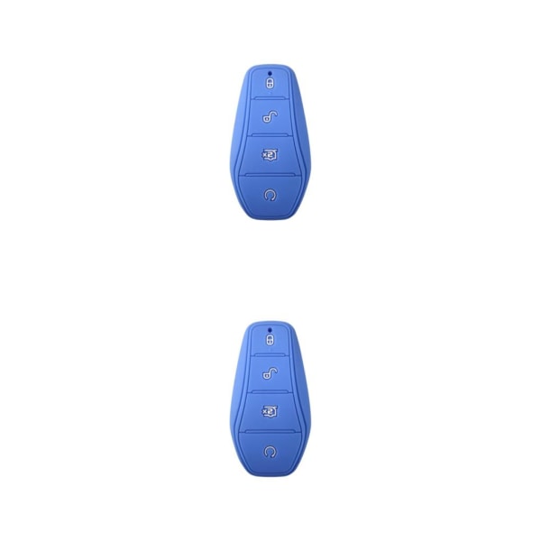 1/2/3/5 Silikon Car Key Case Cover för Byd Atto 3 Ersättning Light Blue 9 x 5cm 2Set