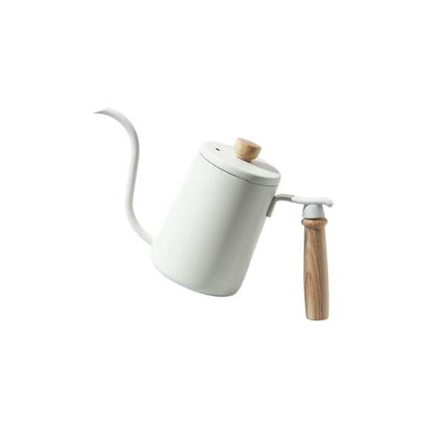 Anti-rost tekokare svanhals Återanvändbar kaffekanna för kök White 9x29x14cm