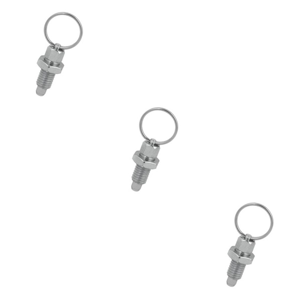1/2/3/5 Heavy-Duty indexkolv med användarvänlig ringdragning M16-8 Stainless Steel 3PCS