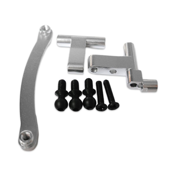 1/2/3/5 Aluminiumlegering Styrservo Saver komplett för 1/18 Silver 5Set