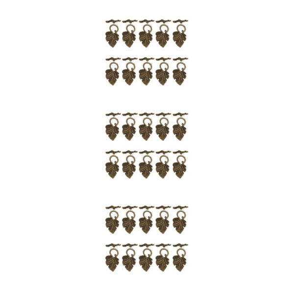 1/2/3 10 set Leaf OT Toggle Clasps Smycken Clasp Connectors Bronze 3Set