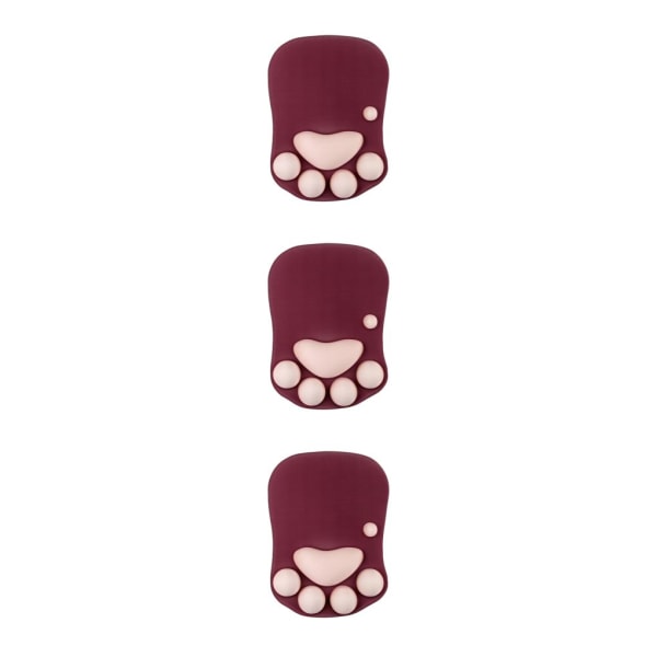 1/2/3/5 Cat Paw musmatta Unik med söt och stilig look DS-013 wine red 3Set
