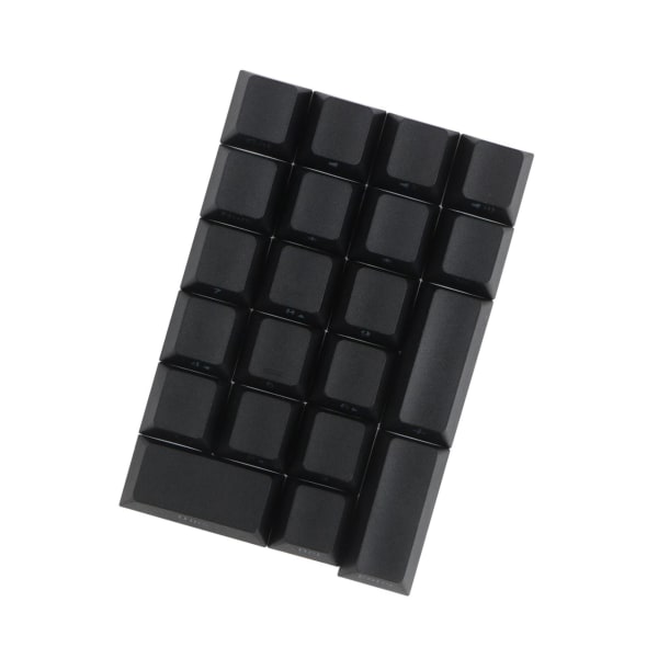 1/2/5 Mekaniskt tangentbord Numeriska knappsatser Layout Dammtät Black Side Font 21Key for Cherry 1Set