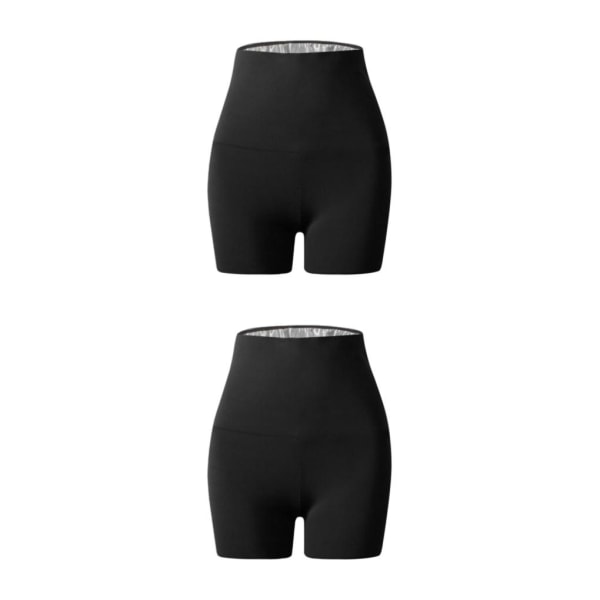 1/2/3/5 Dam Bastu Shorts För Capri Legging Träningsbyxor för Shorts 1 60-80kg 2Set