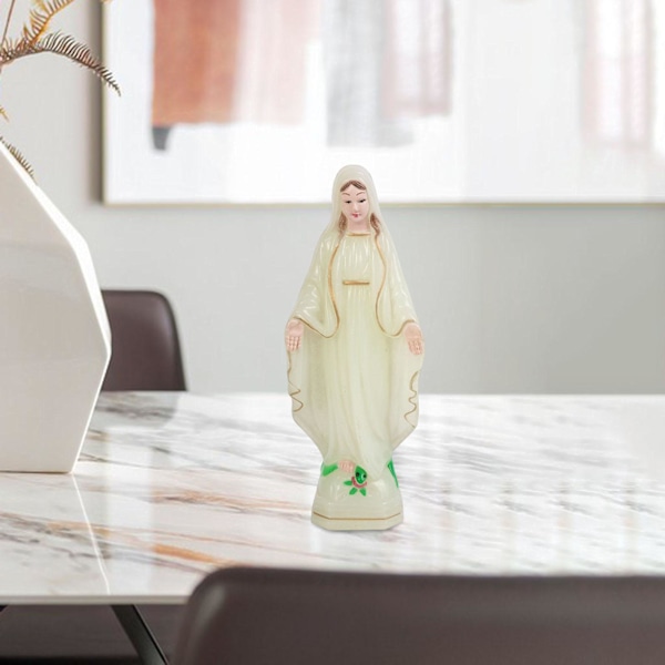 1/2/3 Välsignade Jungfru Maria statyett karaktär Skulptur Staty Luminous 10cm 1Set
