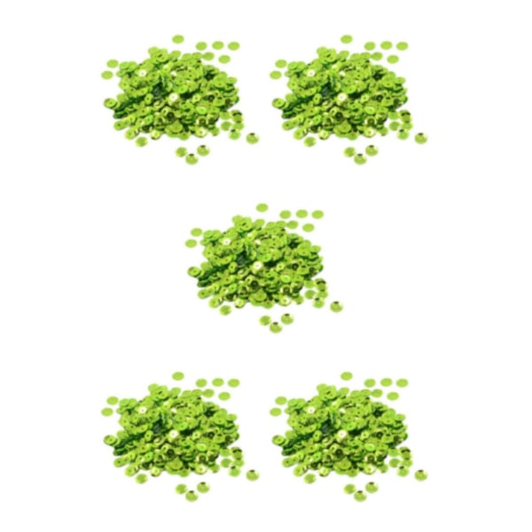 2/3/5 400 stycken runda kupade lösa paljetter Sydekoration Green 5Set
