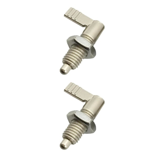 1/2/3/5 1x Indexeringskolvar L Typ Rostfria Låsbultar Fin Silver M10-6 2Set