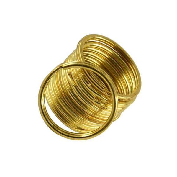1/2/3 10 delar Mässing Rund Nyckel Delad Ring Kedja Väska Spänne Loop 1Set