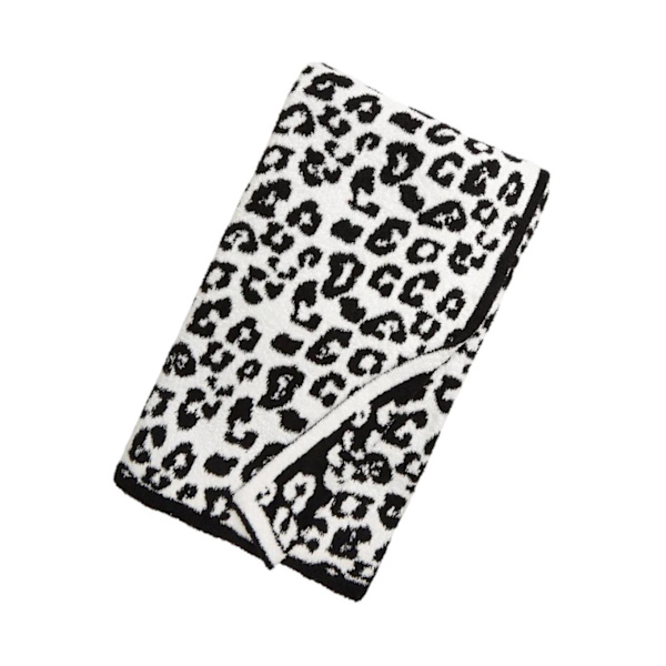 1/2/3 Throw Blanket Leopard Print Flanell Fleece Filtar Plysch black 50x60in 1Set
