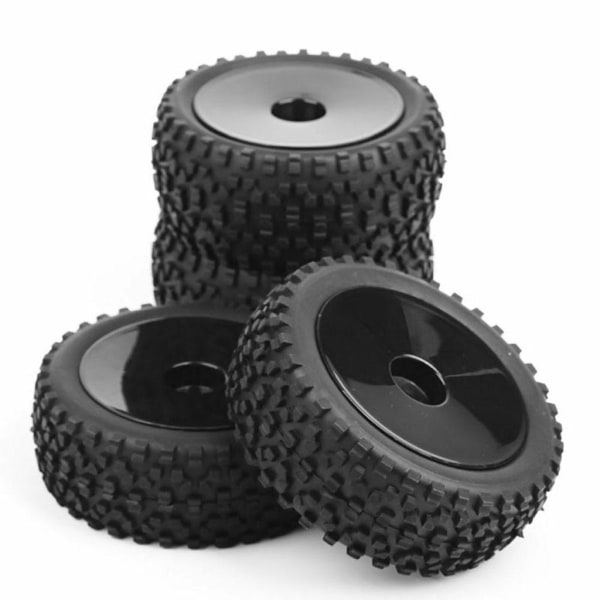 1/2/3 Fram Bak Buggy Däck 1:10 Bildelar Tillbehör DIY Black 1Set