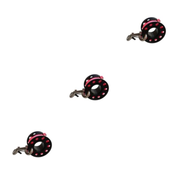 1/2/3/5 Diving Finger Reel Guide Spool 15m Line Dual Ended För Black 15M Wire 3PCS