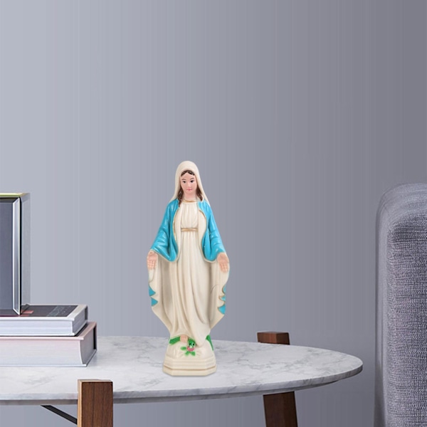 1/2/3 Välsignade Jungfru Maria statyett karaktär Skulptur Staty Blue Coat 10cm 1Set