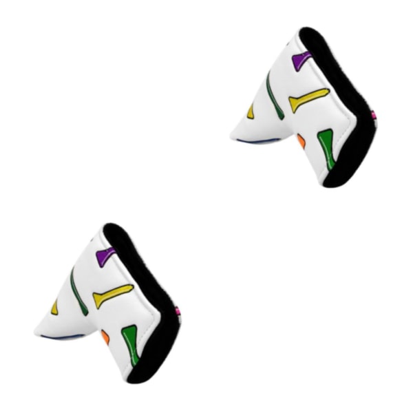 1/2/3/5 För Golf Mallet Putter Head Cover För Golf Club L Shaped 2Set