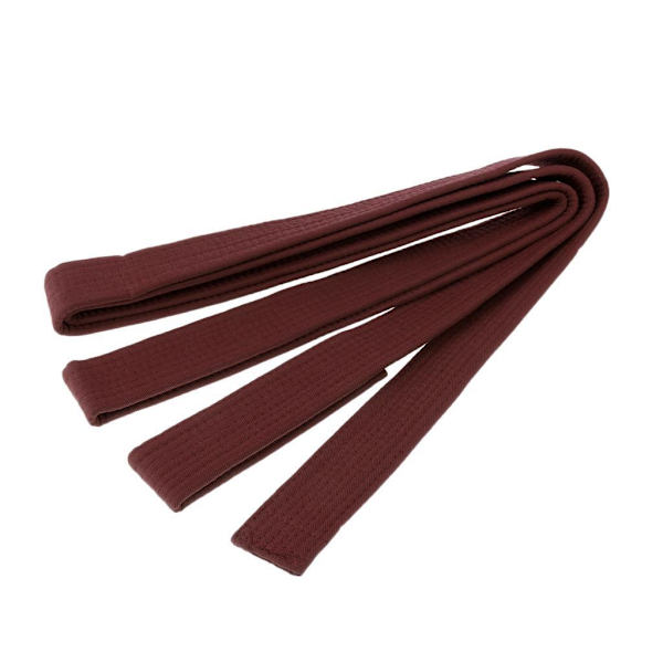 1/2 Taekwondo bälte Karate Martial Arts Aikido dubbelt omlottbälte Coffee Color 280x3.85 cm 1Set