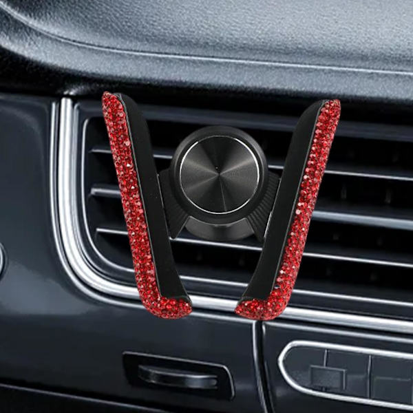 1/2/3/5 Biltelefonhållare Bilinredningstillbehör klämma Bling för Red 3.35 Inchx3.35 Inch 1Set