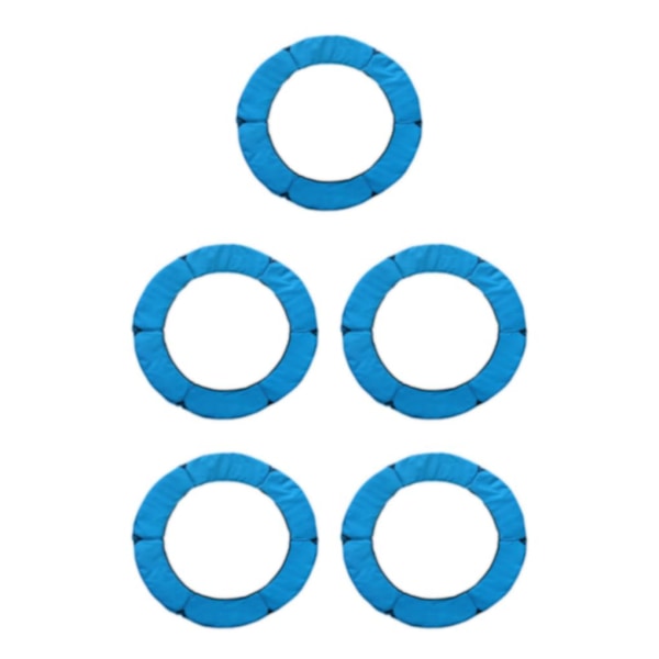 1/2/3/5 Ersättningsdyna för studsmatta säkerhetsstoppningsfjäder Blue 1.2m 5PCS