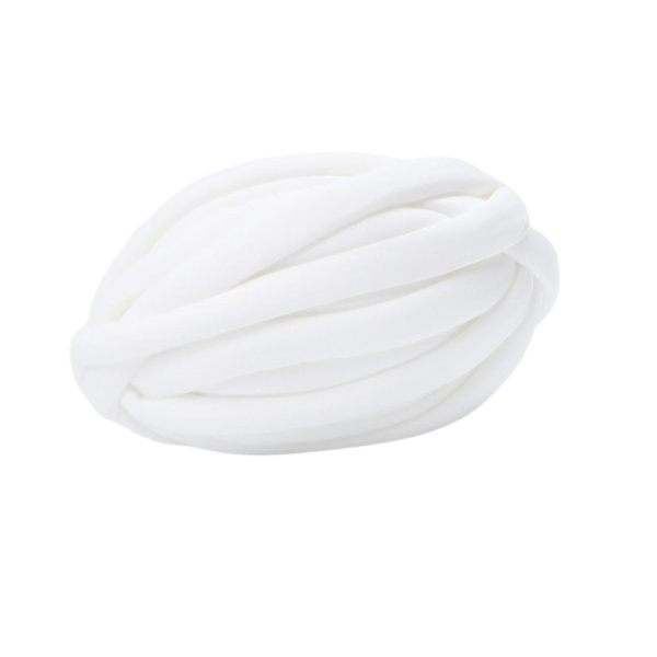 1/2/3/5 Chunky ullgarnfyllning Mjuk stickning för halsdukströja white 25mm 1Set