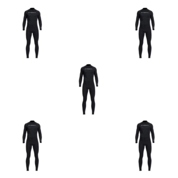 1/2/3/5 Snygga badkläder Surfing Anti-Back Zip Kajakpaddling för Black XXL 5PCS
