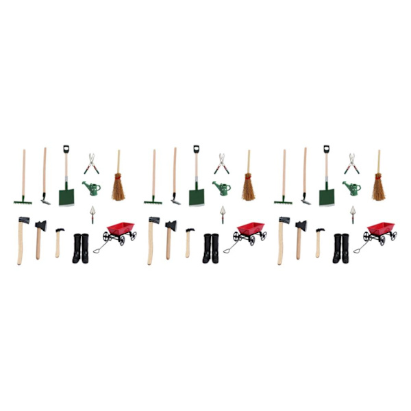 1/2/3 1:12TH Miniatyrträdgårdsredskap För låtsasspela för 3Set