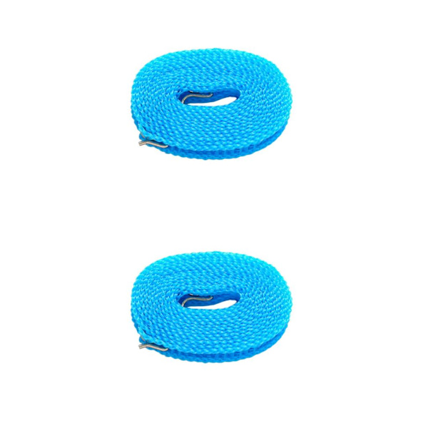 2/3/5 Klädstreck Stretchig bärbar tvättsnöre för trädgård blue 800cm 2Set