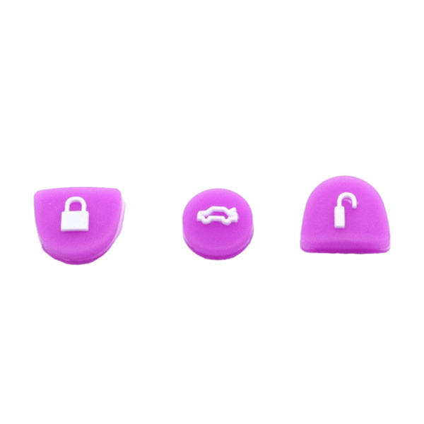 1/2/3/5 3st Silica Gel Key Buttons Fjärrreparationssats Bekvämt Purple 1Set