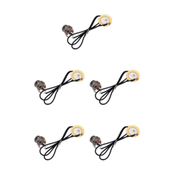 1/5 1 Piece Gitarr Pickup Piezo Transducer för Mandolin Banjo 5Set