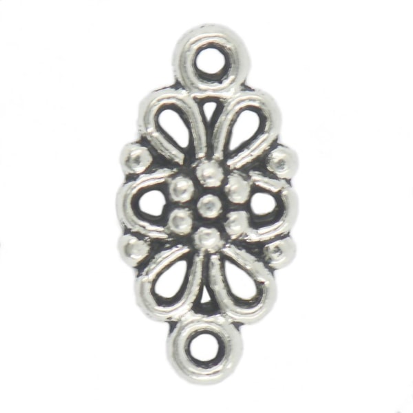 50x Tibetansk Silver Daisy Filigree För Diamond Pattern Connector