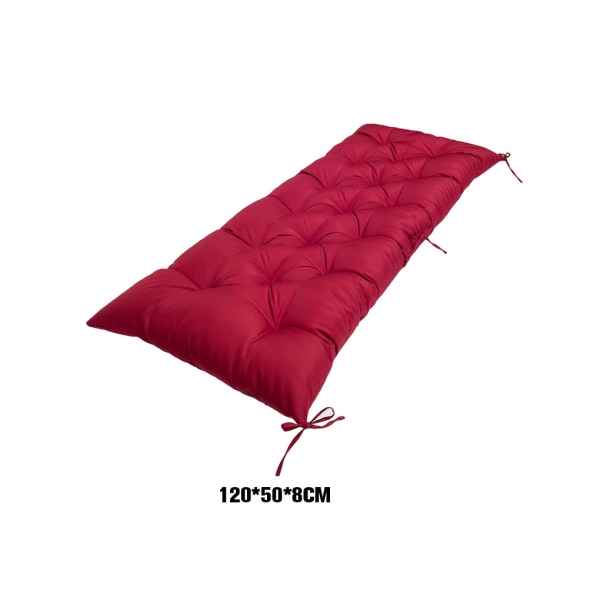 Polyester vattentät bänkmatta kudde för komfort och Red wine 120*50*8CM