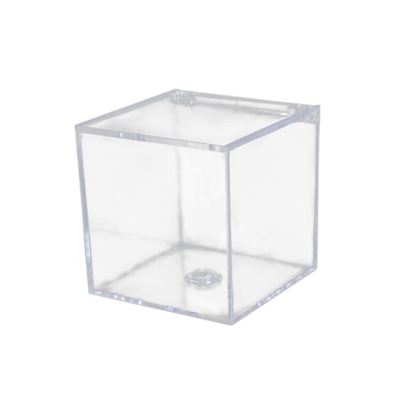 1/2/3 akryl klar kartong med lock Transparent presentförpackning för hemmet 10cm 1Set