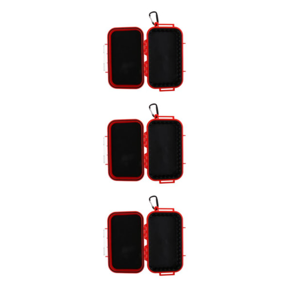 1/2/3 utomhus stötsäker överlevnad vattentät case Box Red 3Set