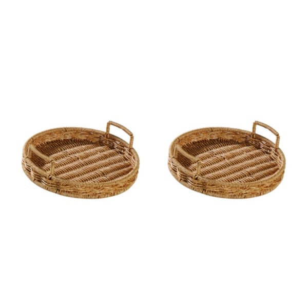 1/2/5 Handgjord rustik organizer i rotting för frukt 2PCS
