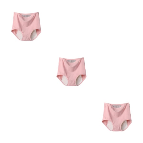 1/3/5 Bekväm och pålitlig menstruation med hög midja för kvinnor Bean pink 3PCS